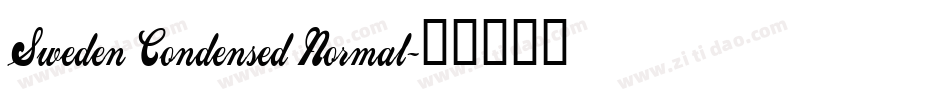 Sweden Condensed Normal字体转换